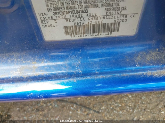 Nissan Versa 1.6 S+ 2014 3N1CN7AP1EL841633 Image 9
