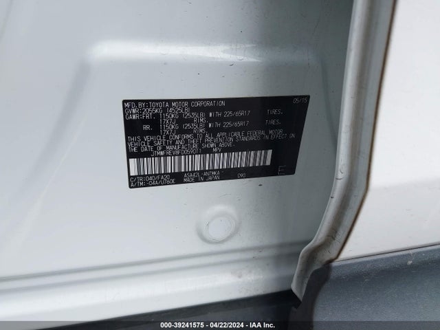 Toyota Rav4 Xle 2015 JTMWFREV8FD059011 Image 9