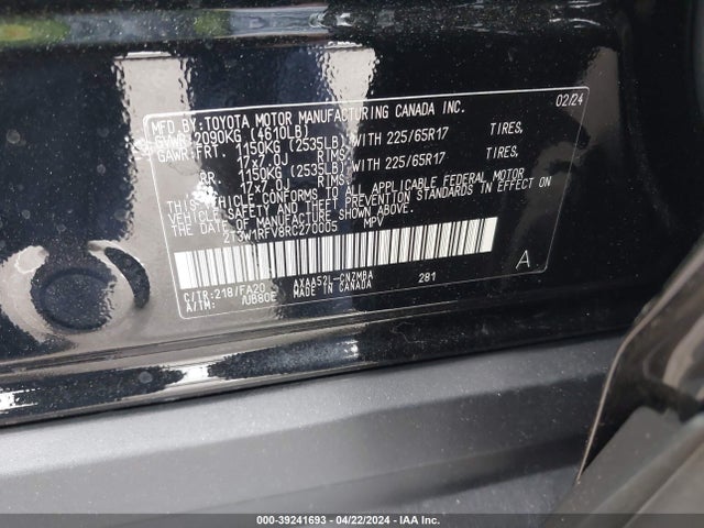 Toyota Rav4 Xle 2024 2T3W1RFV8RC270005 Image 9