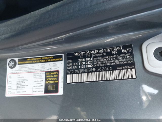 WDDWJ8HB9HF562666 Mercedes-Benz Amg C 63 S