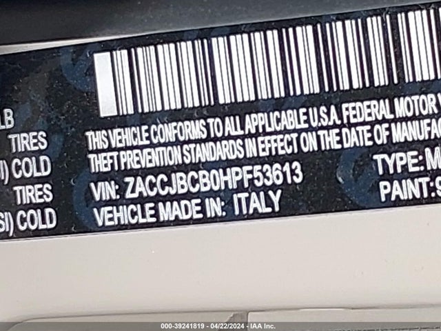 Jeep Renegade Deserthawk 4x4 2017 ZACCJBCB0HPF53613 Image 9