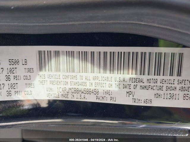 Jeep Cherokee Latitude 4x4 2017 1C4PJMCB8HW588450 Image 9