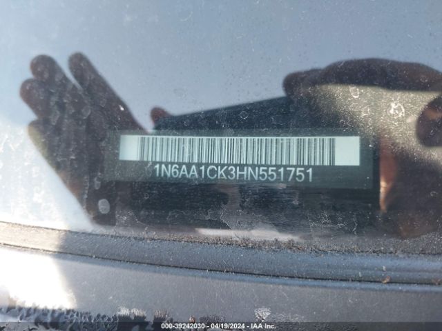 1N6AA1CK3HN551751 Nissan TITAN SV
