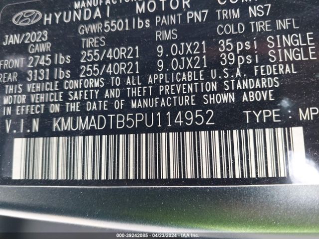 KMUMADTB5PU114952 Genesis Gv70 2.5t Awd