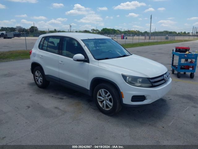 Auction sale of the 2013 Volkswagen Tiguan S, vin: WVGAV3AX2DW562905, lot number: 39242567