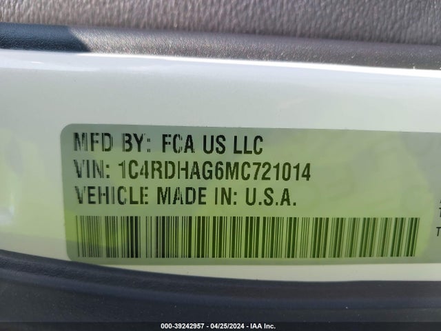 Dodge Durango Sxt Plus Rwd 2021 1C4RDHAG6MC721014 Image 9