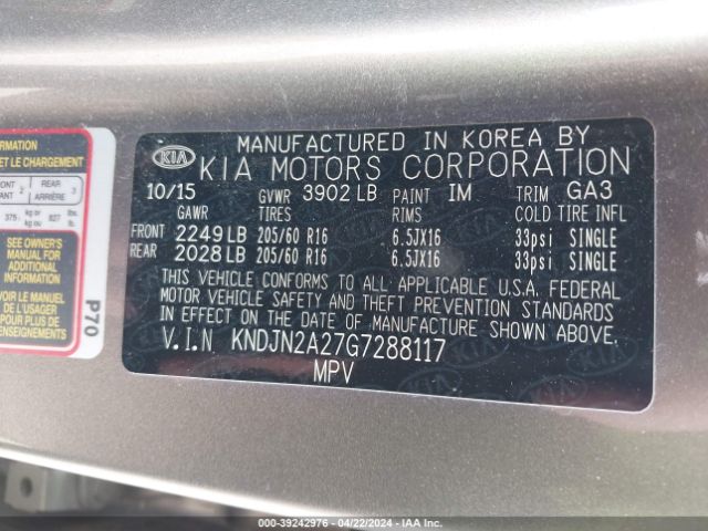 KNDJN2A27G7288117 KIA Soul