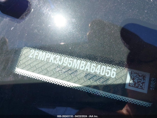 Ford EDGE SEL 2021 2FMPK3J95MBA64056 Image 9