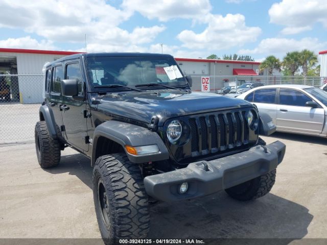 Auction sale of the 2020 Jeep Wrangler Unlimited Sport S 4x4, vin: 1C4HJXDGXLW238858, lot number: 39243125