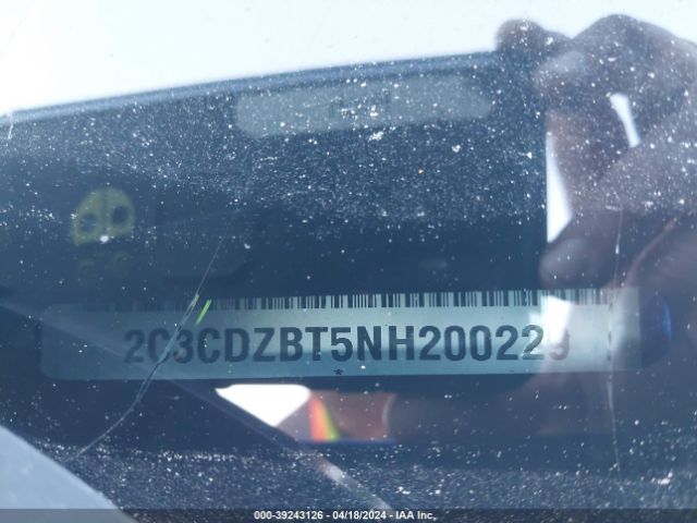 2C3CDZBT5NH200229 Dodge Challenger R/t