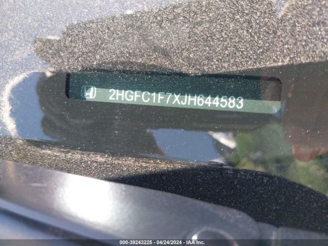 2HGFC1F7XJH644583 Honda Civic Ex-l