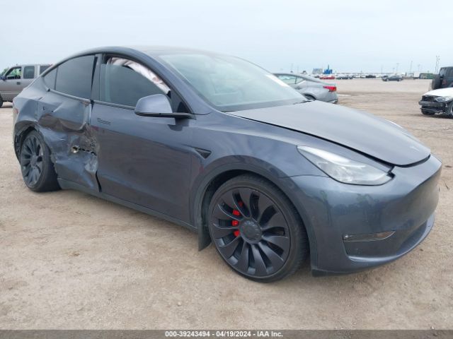 Продаж на аукціоні авто 2022 Tesla Model Y Performance Dual Motor All-wheel Drive, vin: 7SAYGDEF7NF394112, номер лоту: 39243494