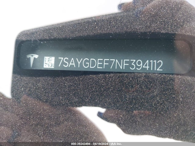 7SAYGDEF7NF394112 Tesla Model Y Performance Dual Motor All-wheel Drive