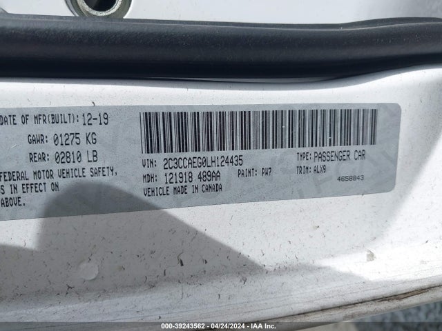 2C3CCAEG0LH124435 Chrysler 300 Limited