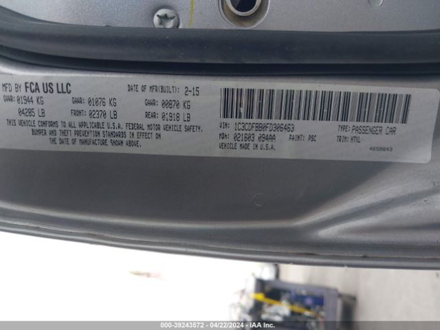 1C3CDFBB0FD306463 Dodge DART SXT