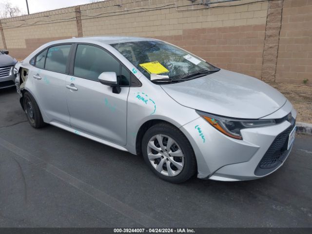 Auction sale of the 2020 Toyota Corolla Le, vin: 5YFEPRAE1LP063506, lot number: 39244007