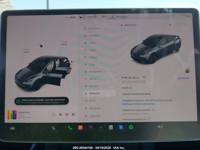 7SAYGDEF4PF879696 Tesla Model Y Awd/performance Dual Motor All-wheel Drive