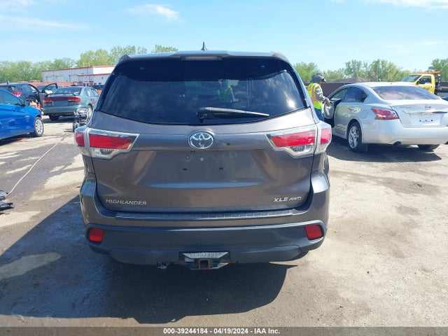 Toyota Highlander Xle V6 2014 5TDJKRFH3ES047592 Image 17