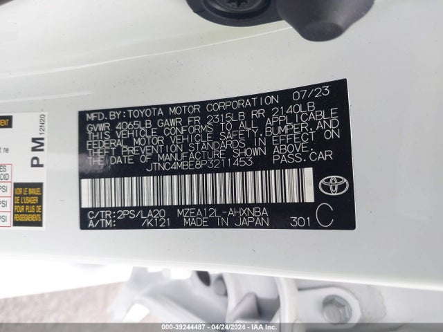 Toyota Corolla Xse 2023 JTNC4MBE8P3211453 Image 9