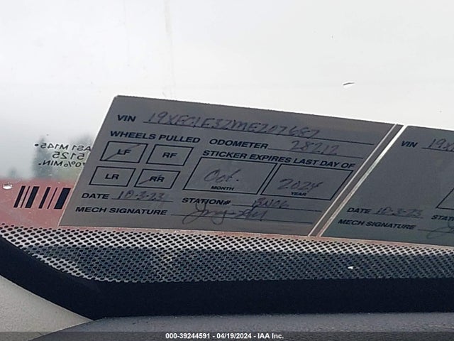 Honda CIVIC EX 2021 19XFC1F32ME207687 Image 21