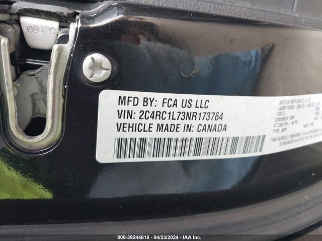 Chrysler Pacifica Hybrid Touring L 2022 2C4RC1L73NR173764 Image 9