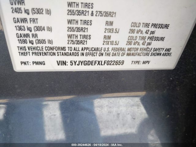 5YJYGDEFXLF022659 Tesla Model Y Long Range Dual Motor All-wheel Drive/performance Dual Motor All-wheel Drive