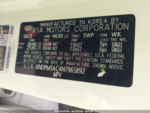 KIA Sportage Lx 2022 KNDPM3AC4N7965892 Image 9