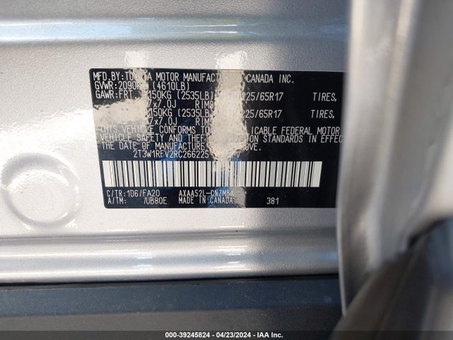 Toyota Rav4 Xle 2024 2T3W1RFV2RC266225 Image 9