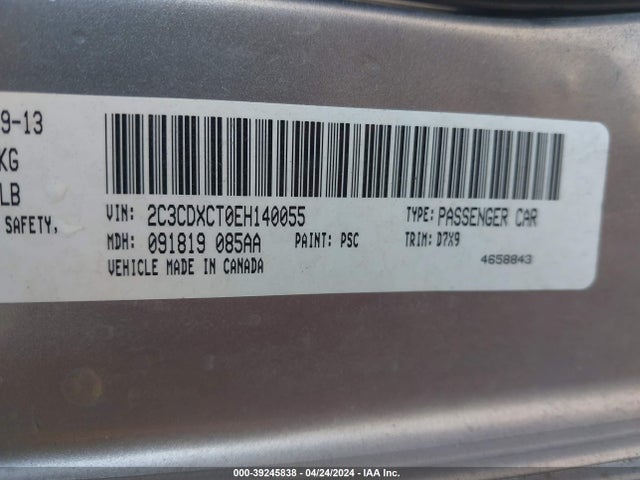 Dodge CHARGER R/T 2014 2C3CDXCT0EH140055 Image 9