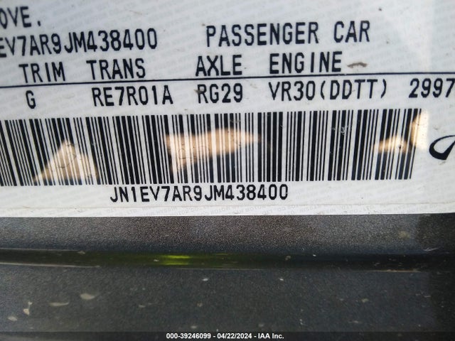 JN1EV7AR9JM438400 Infiniti Q50 3.0t Luxe