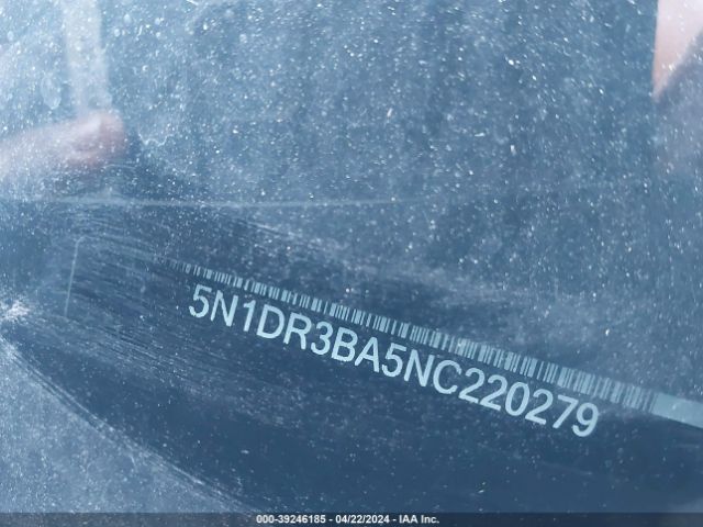 5N1DR3BA5NC220279 Nissan Pathfinder Sv 2wd