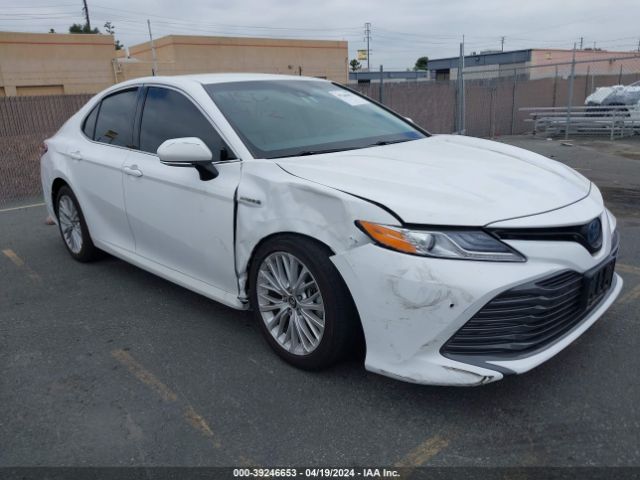 Auction sale of the 2018 Toyota Camry Hybrid Xle, vin: 4T1B21HK7JU505442, lot number: 39246653