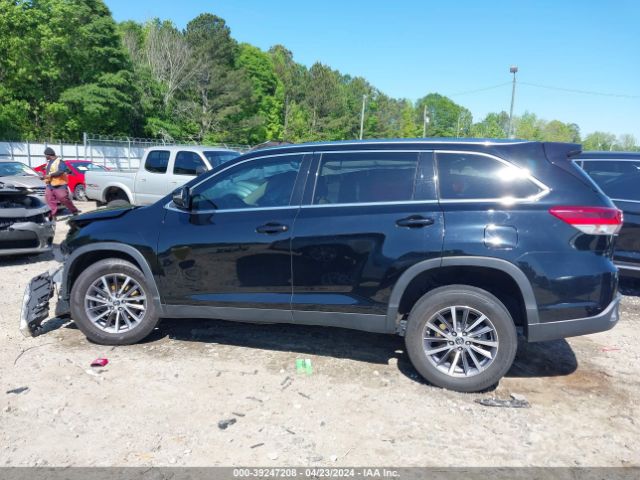 5TDKZRFH6KS316485 Toyota Highlander Xle