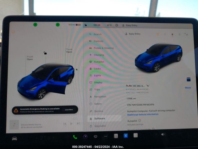 7SAYGDEE7RF983819 Tesla Model Y Long Range Dual Motor All-wheel Drive
