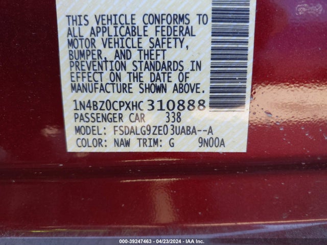 Nissan Leaf Sl 2017 1N4BZ0CPXHC310888 Image 9