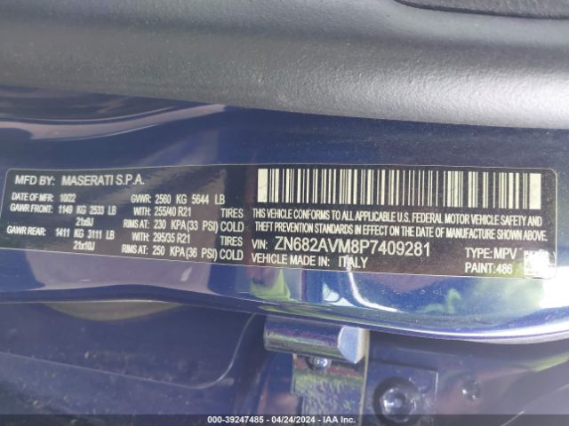 ZN682AVM8P7409281 Maserati Grecale Modena