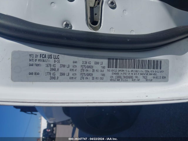 1C6RR6LT9HS506083 RAM 1500 Lone Star  4x2 5'7 Box