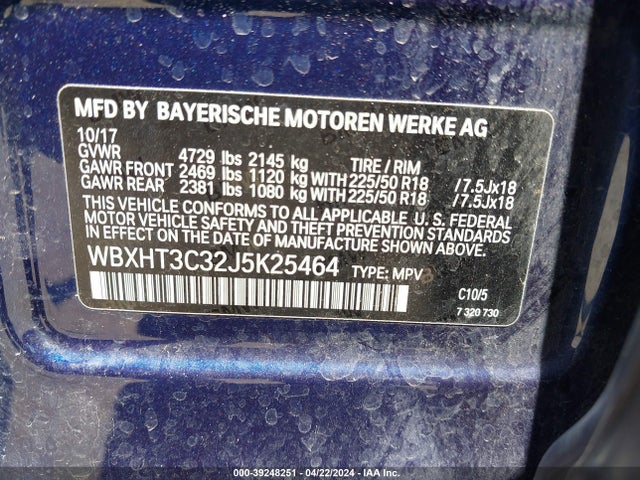 BMW X1 Xdrive28i 2018 WBXHT3C32J5K25464 Image 9