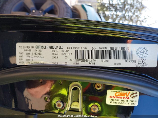 1C6RR7FG2ES459463 RAM 1500 St