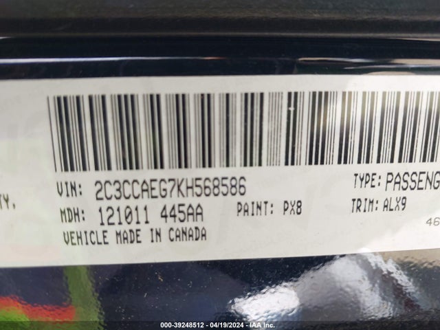 2C3CCAEG7KH568586 Chrysler 300 Limited
