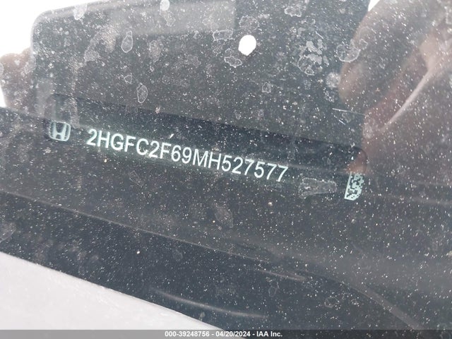 Honda Civic Lx 2021 2HGFC2F69MH527577 Image 9