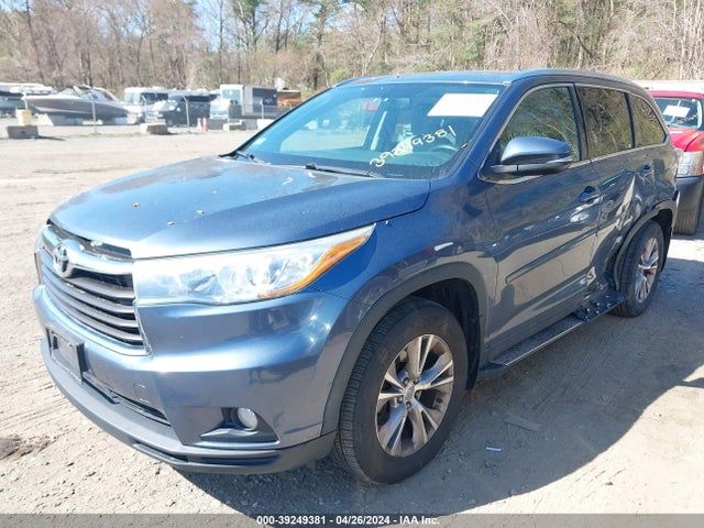 Toyota Highlander Xle V6 2015 5TDJKRFH5FS139238 Image 2
