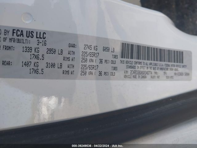 2C4RDGBG0GR346774 Dodge Grand Caravan American Value Pkg