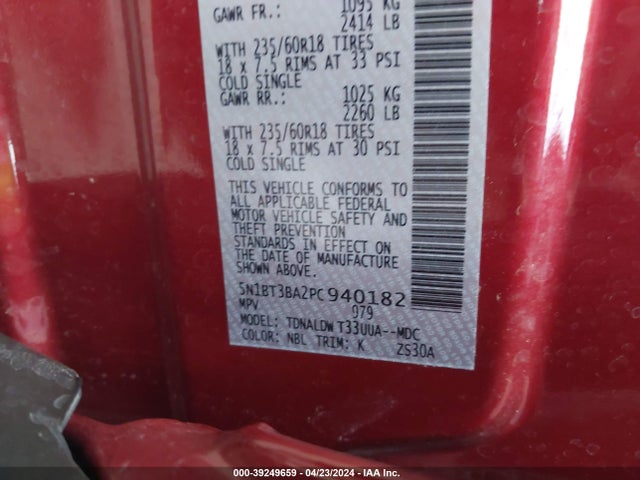 Nissan Rogue Sv Fwd 2023 5N1BT3BA2PC940182 Image 9