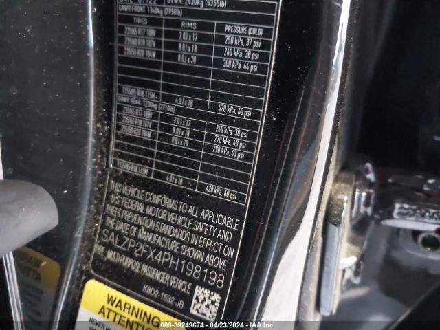 SALZP2FX4PH198198 Land Rover Range Rover Evoque Se