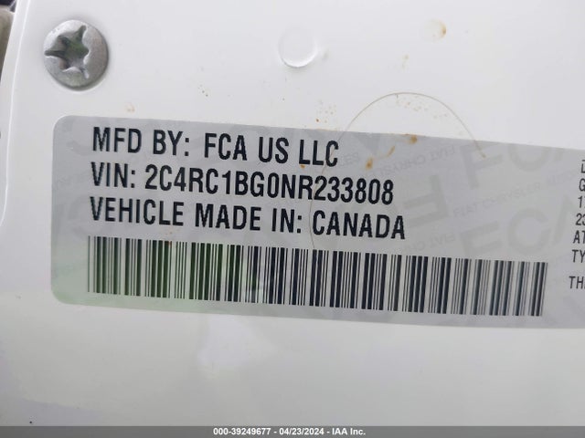 Chrysler Pacifica Touring L 2022 2C4RC1BG0NR233808 Image 9