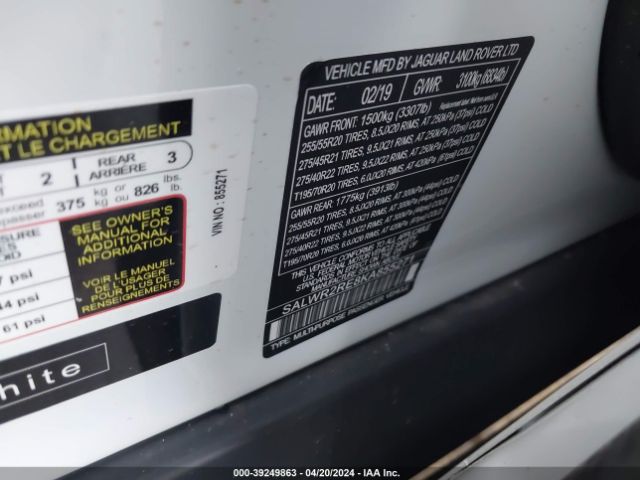 SALWR2RE8KA855271 Land Rover Range Rover Sport Supercharged Dynamic
