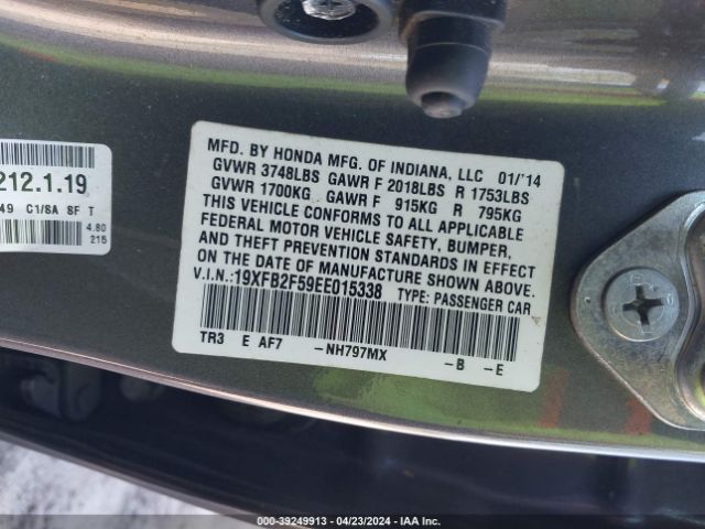 19XFB2F59EE015338 Honda Civic Lx