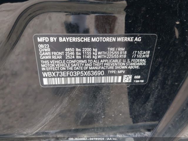 WBX73EF03P5X63690 BMW X1 Xdrive28i