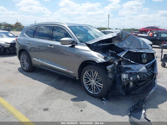 Auction sale of the 2024 Acura Mdx Advance Package, vin: 5J8YE1H81RL012644, lot number: 39250220